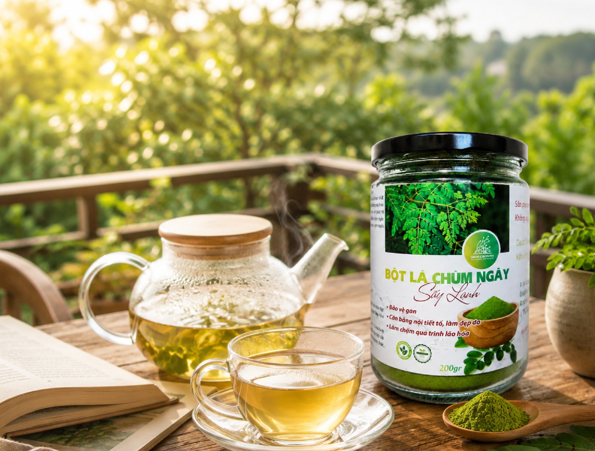 🌿 BỘT LÁ CHÙM NGÂY - MÓN QUÀ XANH TỪ THIÊN NHIÊN CHO CUỘC SỐNG HIỆN ĐẠI