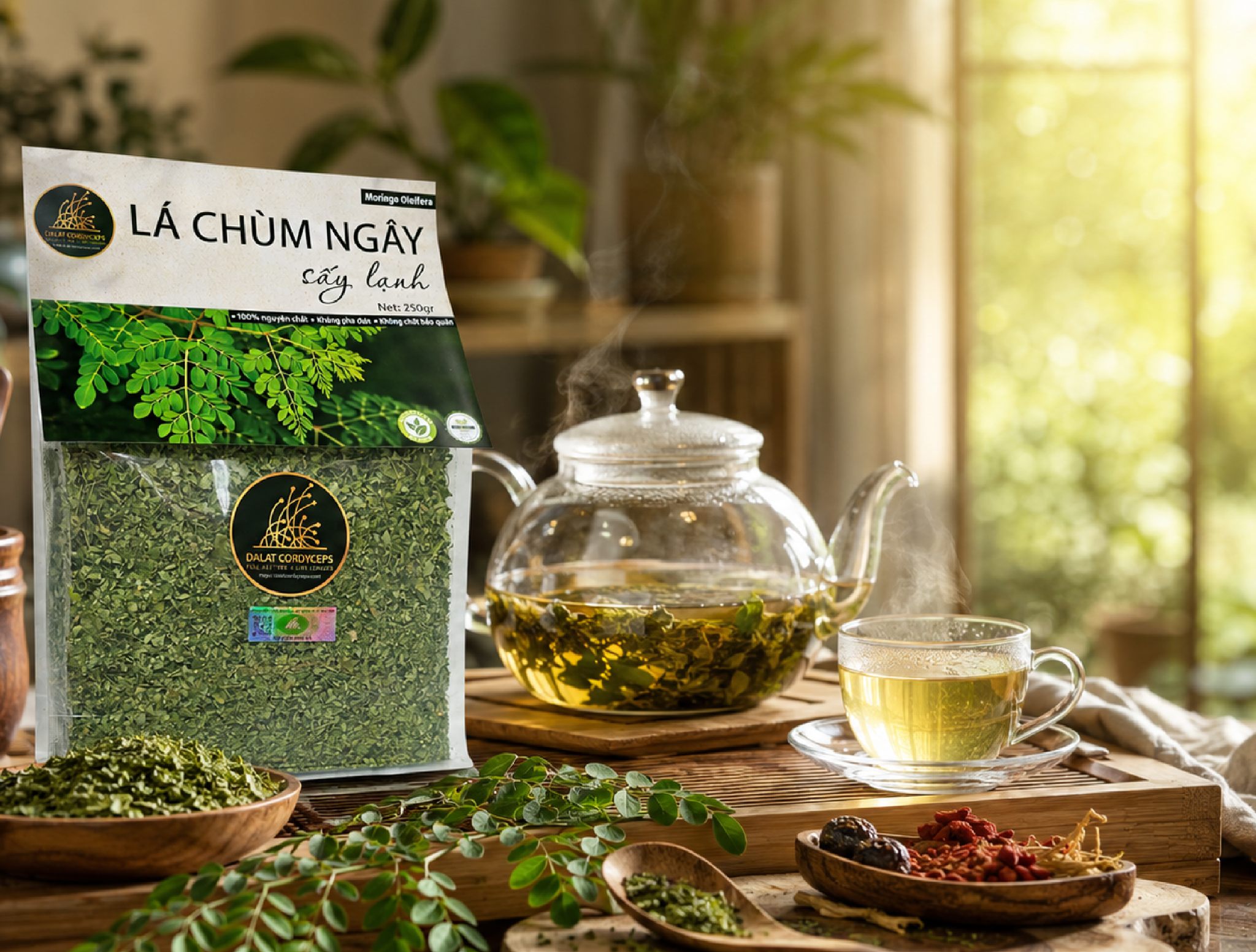 🌿 **LÁ CHÙM NGÂY SẤY KHÔ - HƯƠNG VỊ TỰ NHIÊN CHO MỖI NGÀY AN YÊN**