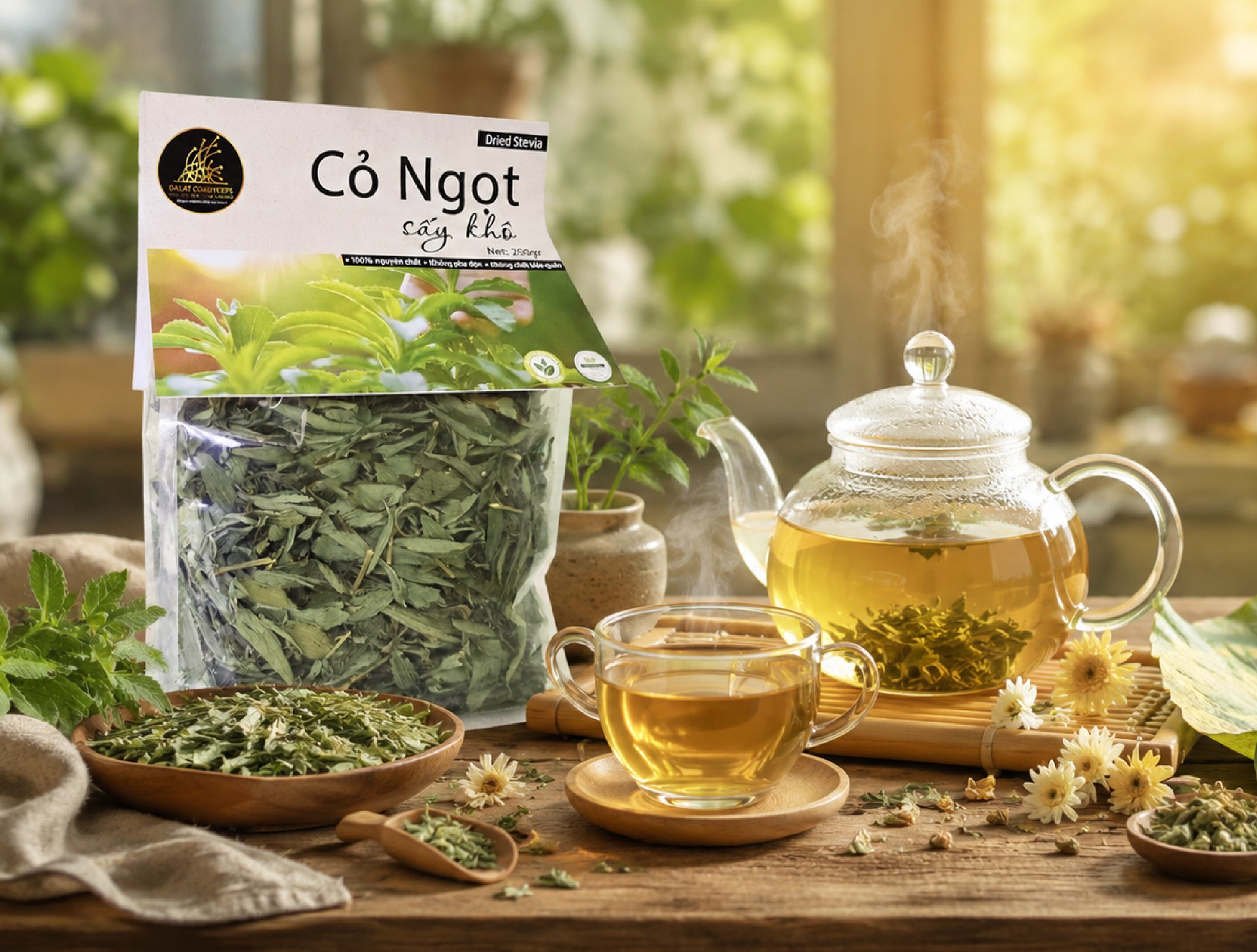 🍃 **TRÀ CỎ NGỌT SẤY KHÔ - VỊ NGỌT TỰ NHIÊN CHO NHỮNG KHOẢNH KHẮC THƯ THÁI**