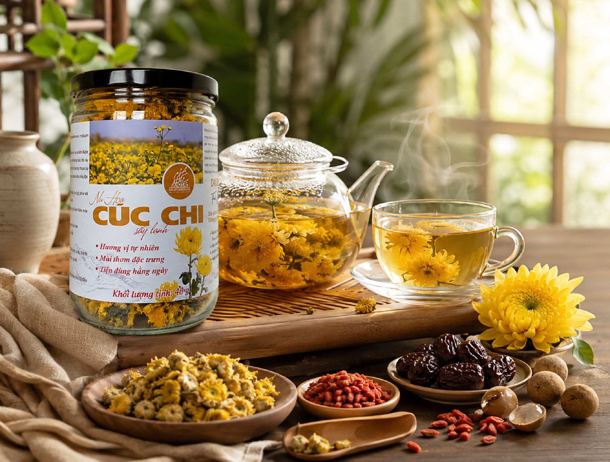 🌼 **NỤ HOA CÚC CHI - MỘT TÁCH TRÀ NHẸ NHÀNG CHO NHỮNG NGÀY MUỐN SỐNG CHẬM**