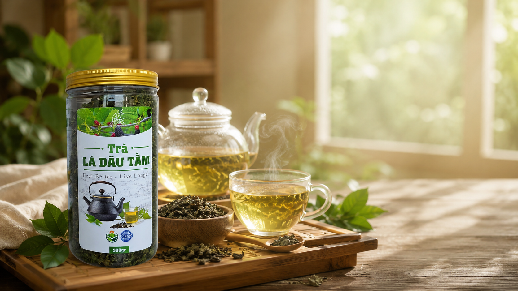 🌿 TRÀ LÁ DÂU TẰM, MỘT TÁCH TRÀ XANH CHO NHỮNG NGÀY MUỐN SỐNG CHẬM