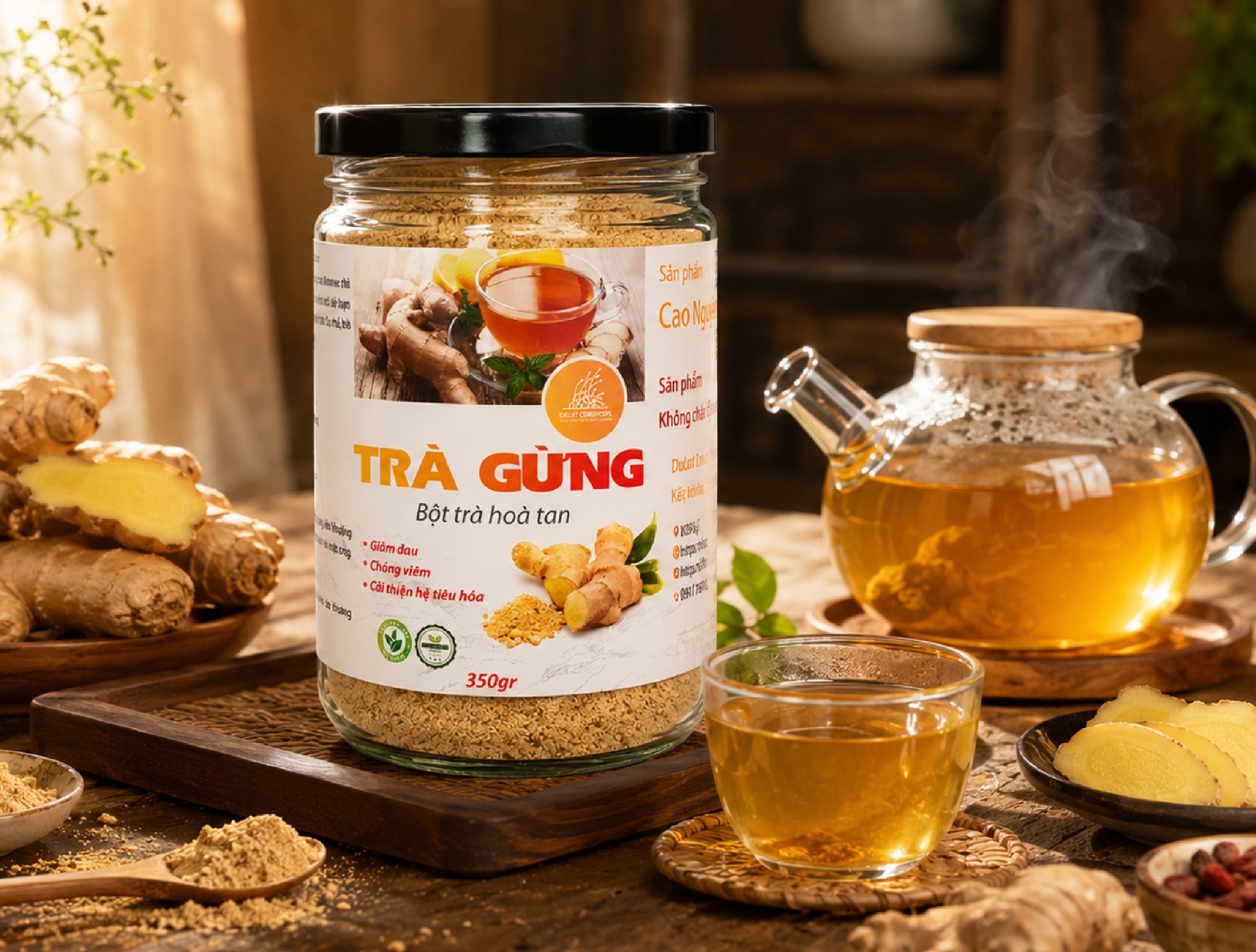 • Một ly trà gừng hòa tan - Kéo mọi thứ quay về đúng nhịp.