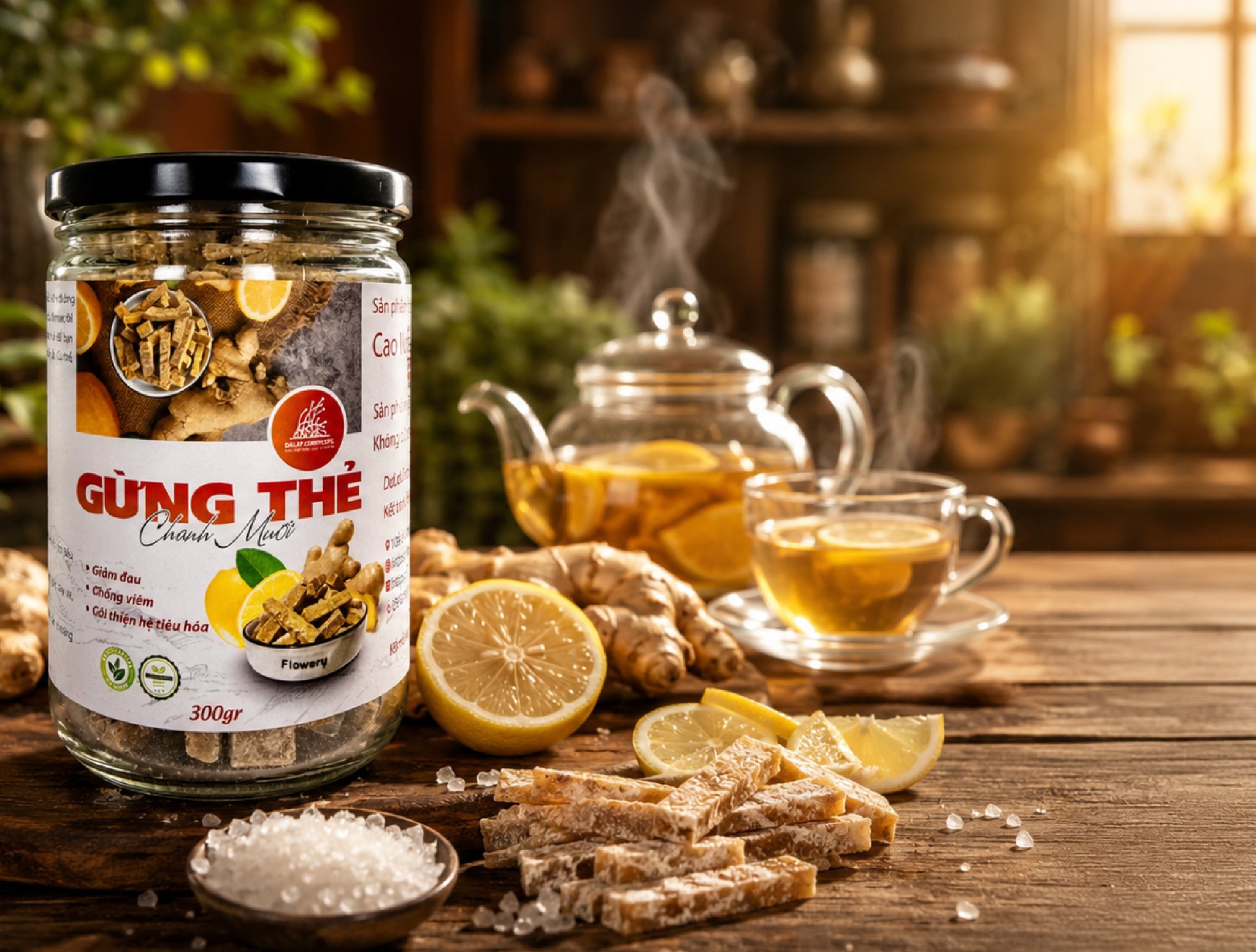 🌿 GỪNG THẺ CHANH MUỐI – NHỎ NHƯNG KHÔNG NHẸ