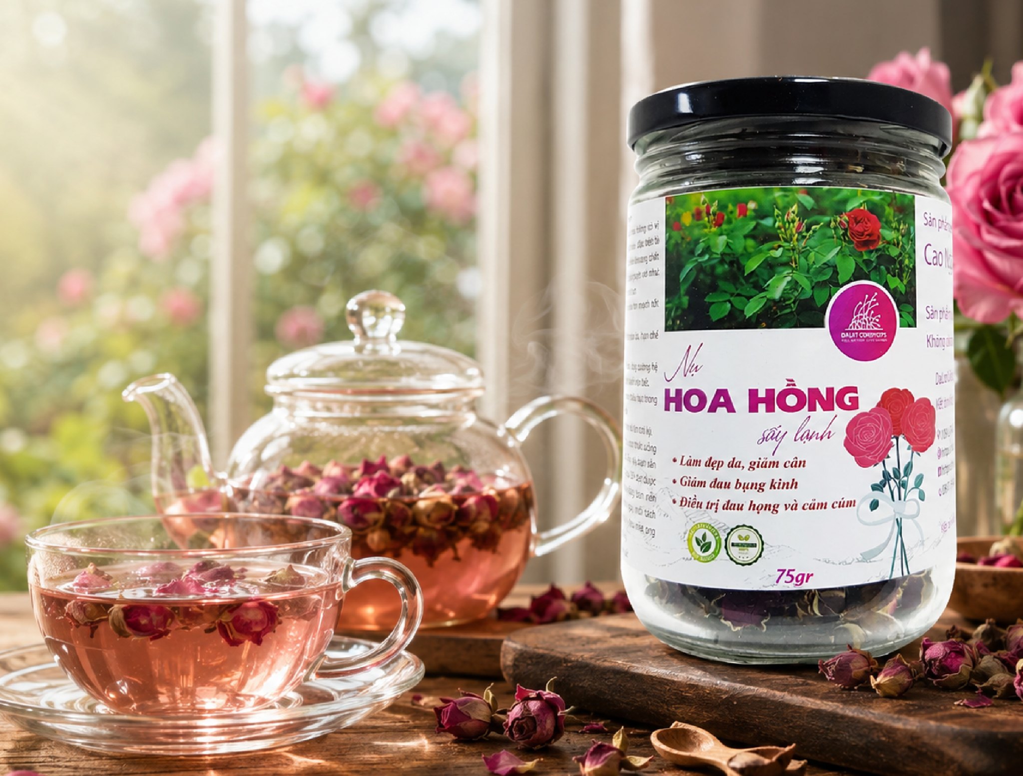 NỤ HOA HỒNG KHÔ - GỬI MỘT CHÚT DỊU DÀNG VÀO MỖI TÁCH TRÀ