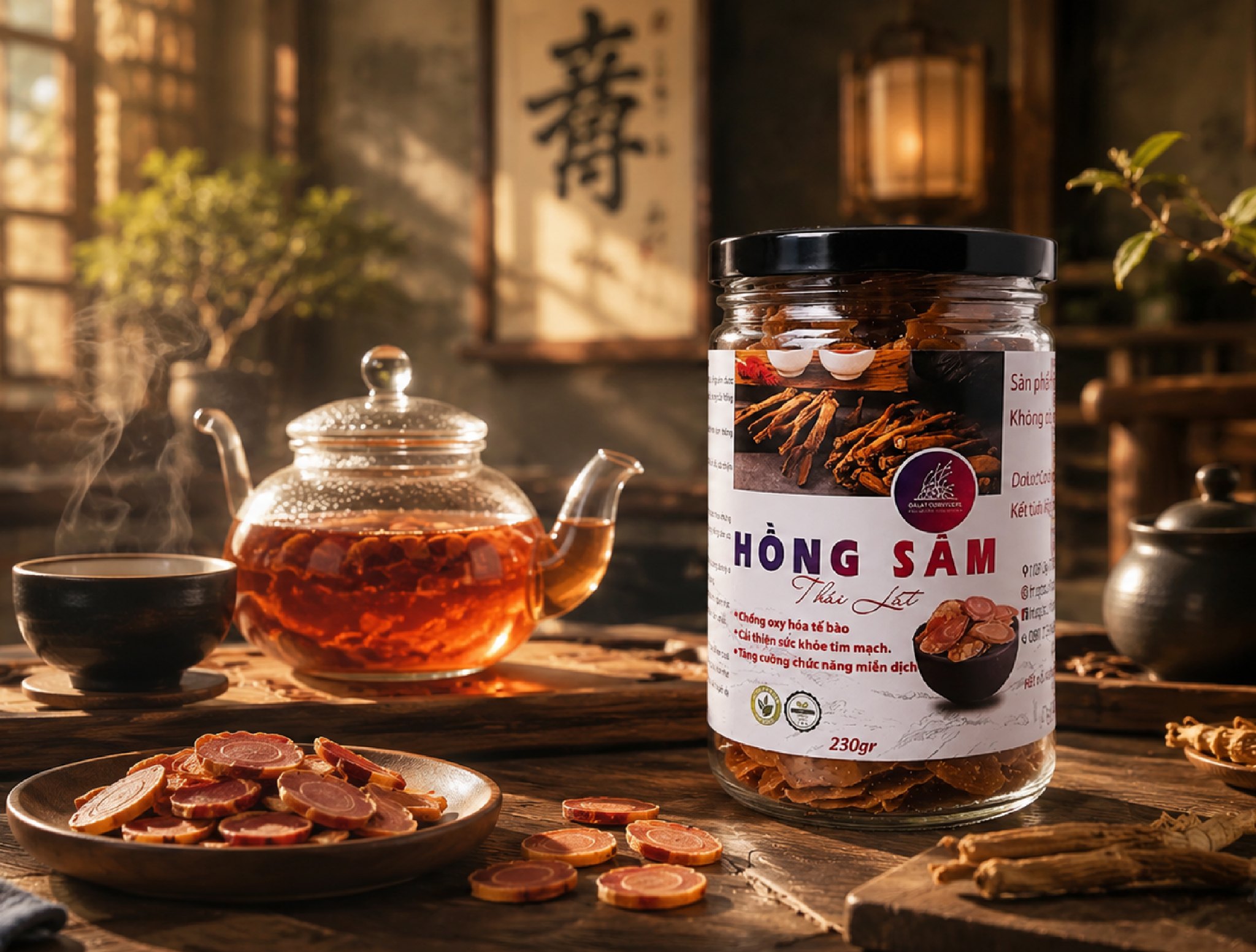 🌿 HỒNG SÂM THÁI LÁT – THỨC UỐNG NHẸ NHÀNG CHO NHỊP SỐNG BỀN BỈ