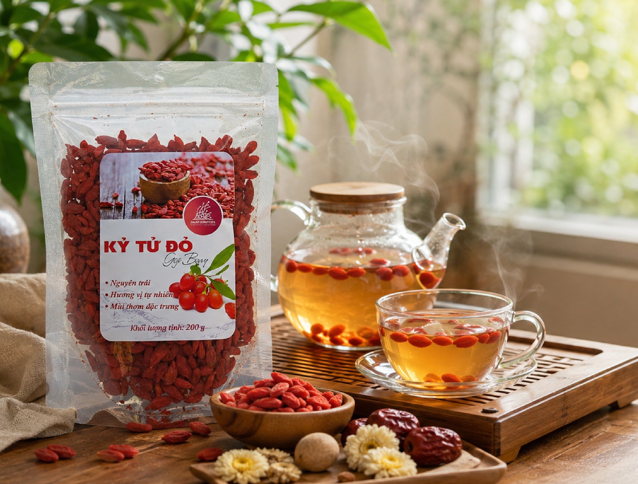 🍒 **KỶ TỬ ĐỎ - MỘT CHÚT NGỌT THANH TỪ THIÊN NHIÊN CHO MỖI NGÀY AN YÊN**