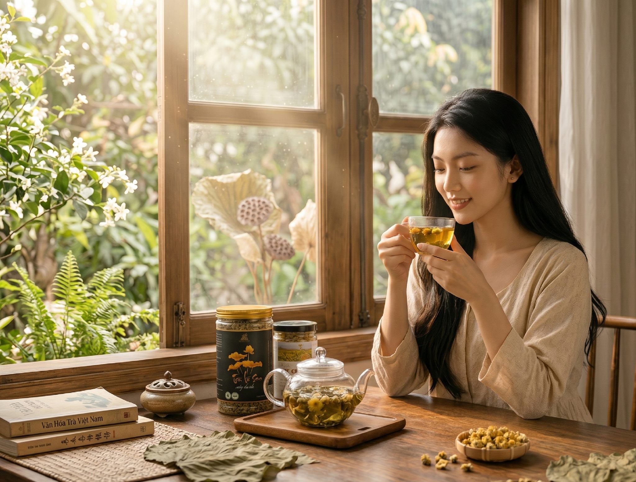 🌿Bản giao hưởng cùng TRÀ LÁ SEN + NỤ HOA CÚC CHI 🌼