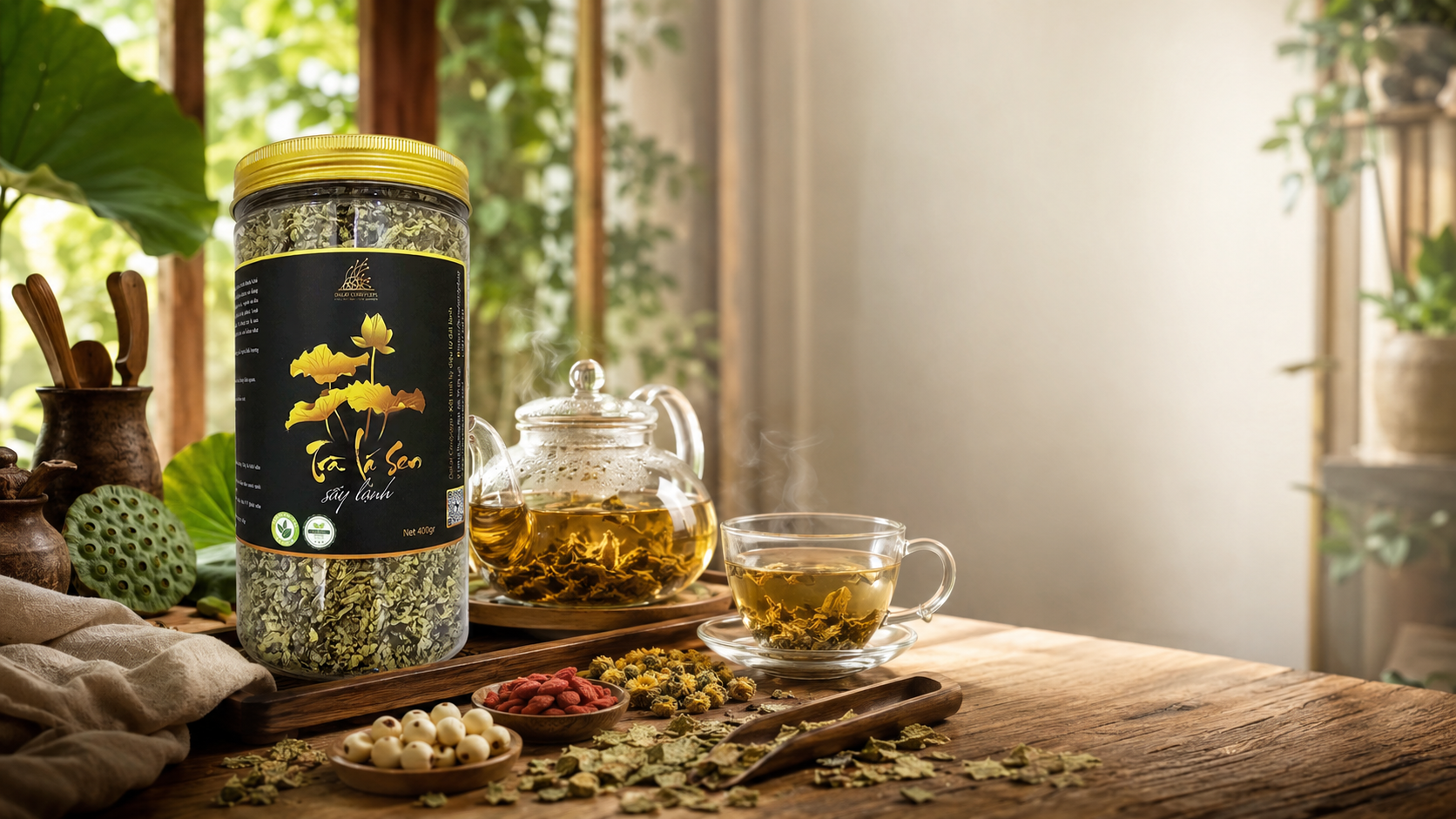 🌿 **TRÀ LÁ SEN - TÁCH TRÀ THANH MÁT CHO NHỮNG NGÀY MUỐN SỐNG CHẬM**