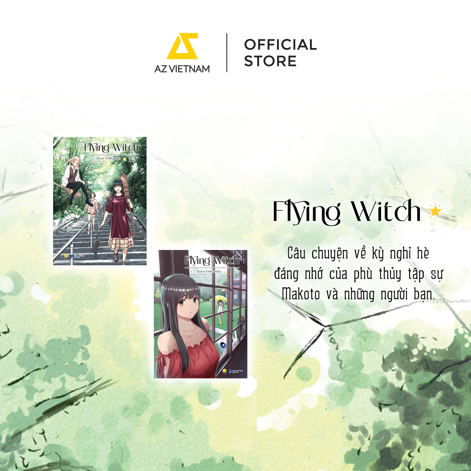 [THÔNG BÁO PHÁT HÀNH SÁCH] COMBO FLYING WITCH TẬP 10+11 – TRUYỆN TRANH