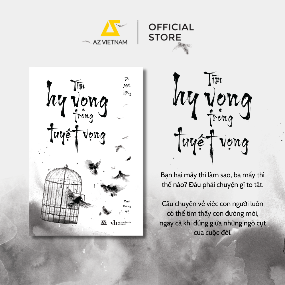 [THÔNG BÁO PHÁT HÀNH SÁCH] TÌM HY VỌNG TRONG TUYỆT VỌNG - SÁCH CHỮ