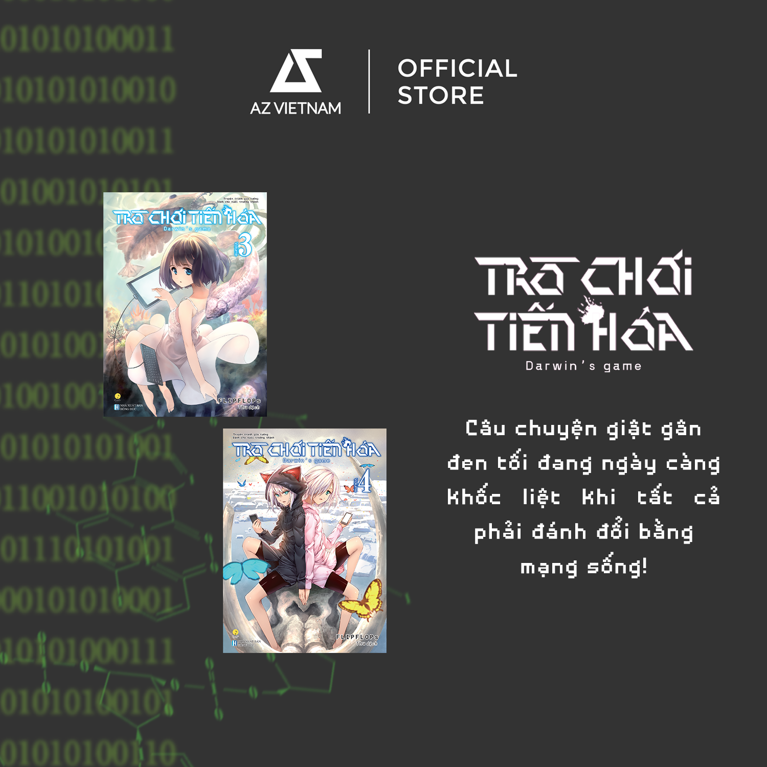 [THÔNG BÁO PHÁT HÀNH SÁCH] COMBO DARWIN'S GAME - TRÒ CHƠI TIẾN HÓA (TẬP 3+4) – TRUYỆN TRANH