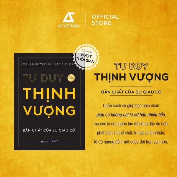 [THÔNG BÁO PHÁT HÀNH SÁCH] TƯ DUY THỊNH VƯỢNG - SÁCH CHỮ