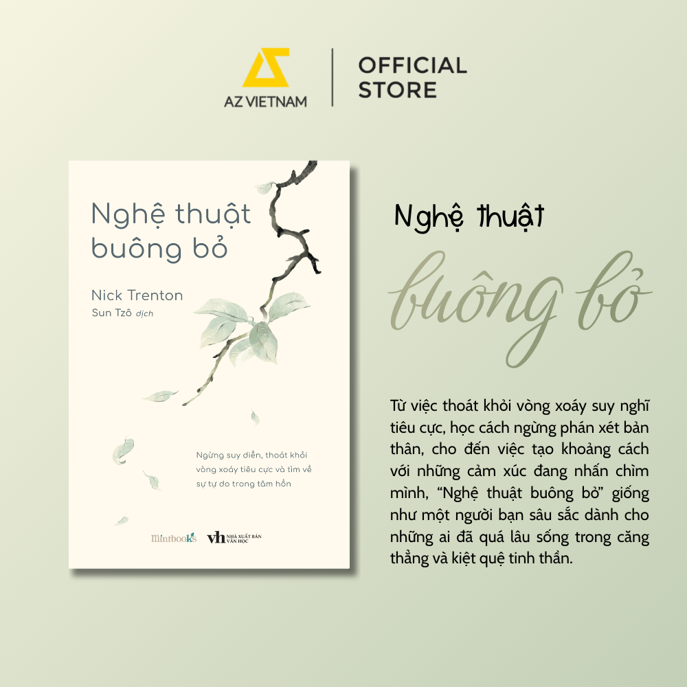 [THÔNG BÁO PHÁT HÀNH SÁCH] NGHỆ THUẬT BUÔNG BỎ - SÁCH CHỮ