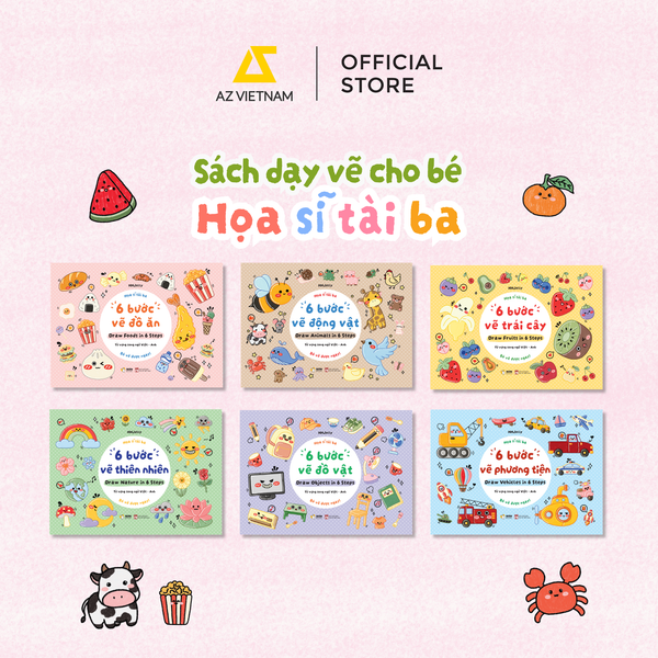 [THÔNG BÁO PHÁT HÀNH SÁCH] BỘ 6 CUỐN SÁCH HỌA SĨ TÀI BA - SÁCH THIẾU NHI - SÁCH DẠY VẼ