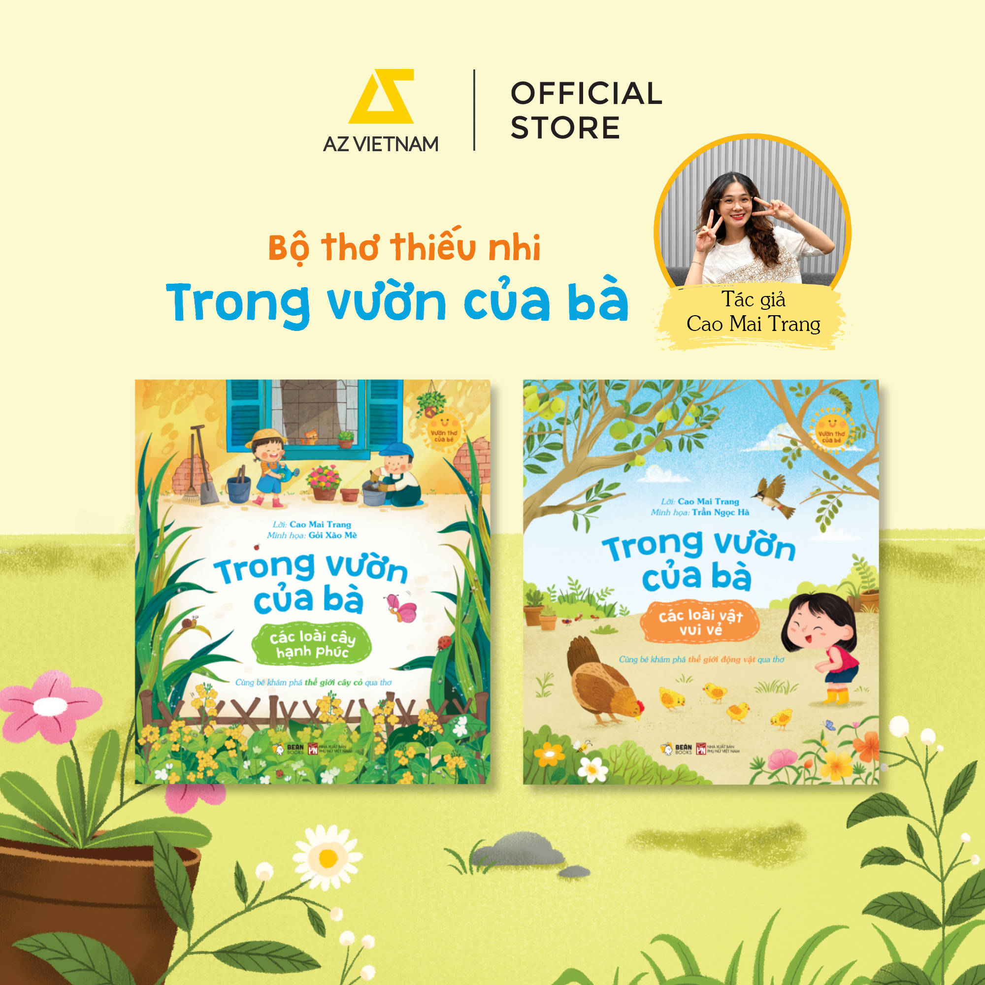 [THÔNG BÁO PHÁT HÀNH SÁCH] BỘ THƠ TRONG VƯỜN CỦA BÀ - SÁCH THIẾU NHI
