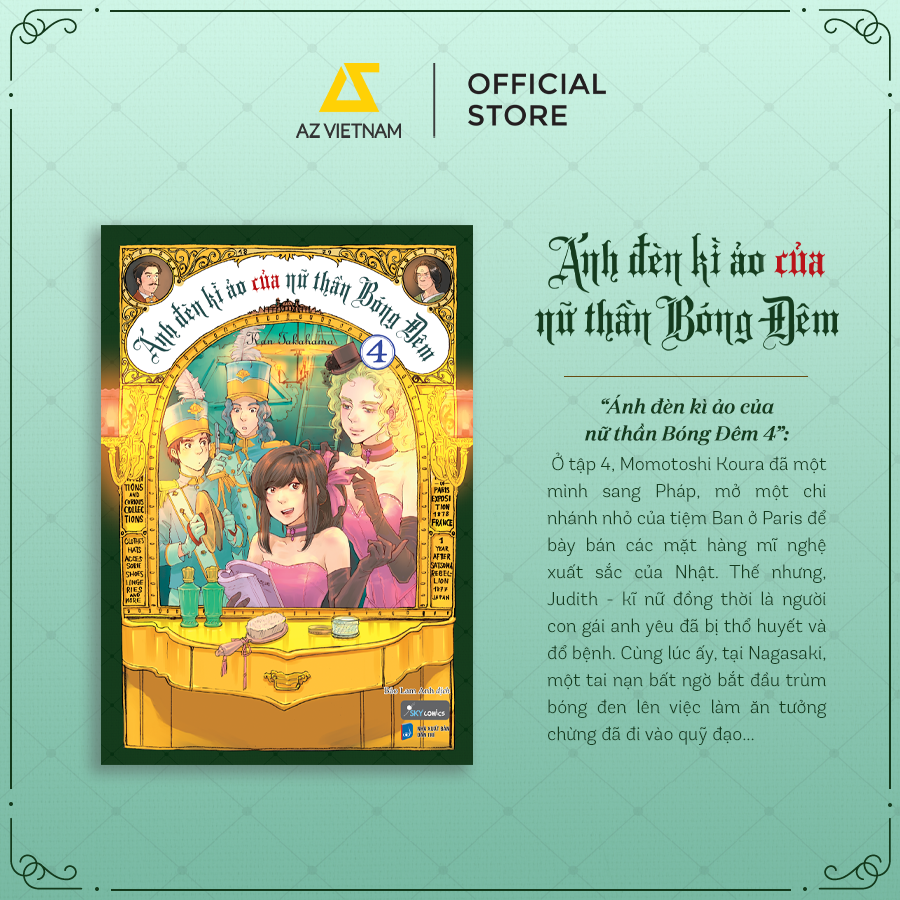 [THÔNG BÁO PHÁT HÀNH SÁCH] ÁNH ĐÈN KÌ ẢO CỦA NỮ THẦN BÓNG ĐÊM (TẬP 4) - SÁCH TRANH
