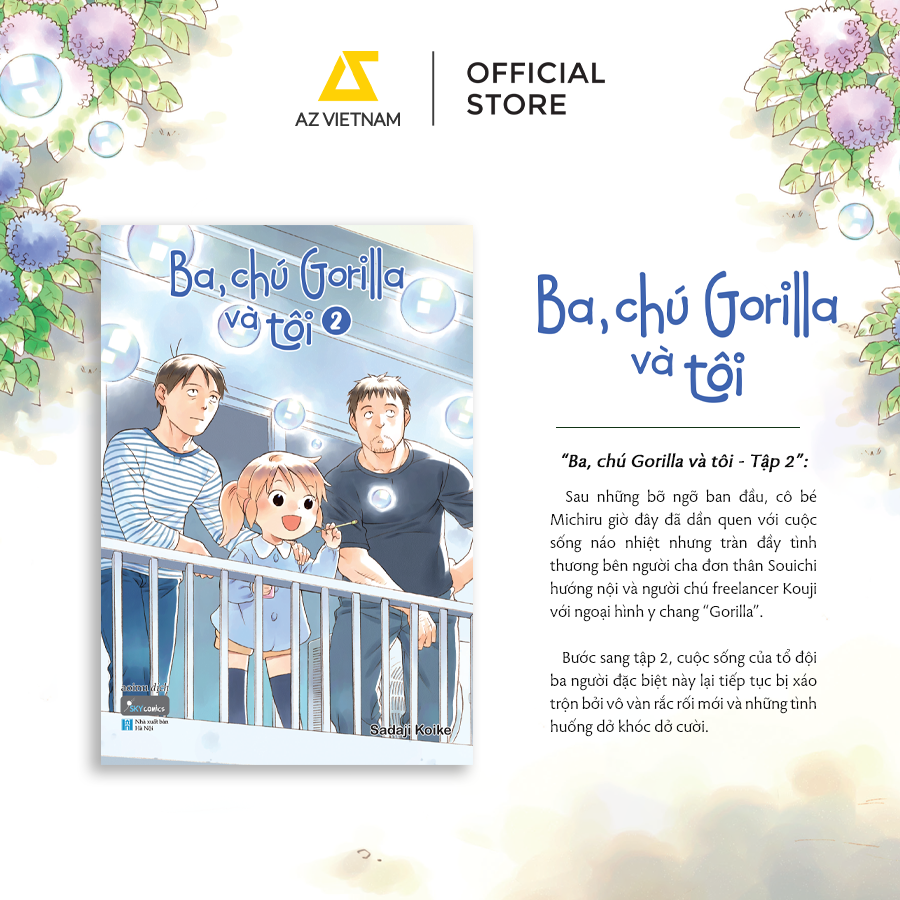 [THÔNG BÁO PHÁT HÀNH SÁCH] BA, CHÚ GORILLA VÀ TÔI (TẬP 2) - SÁCH TRANH