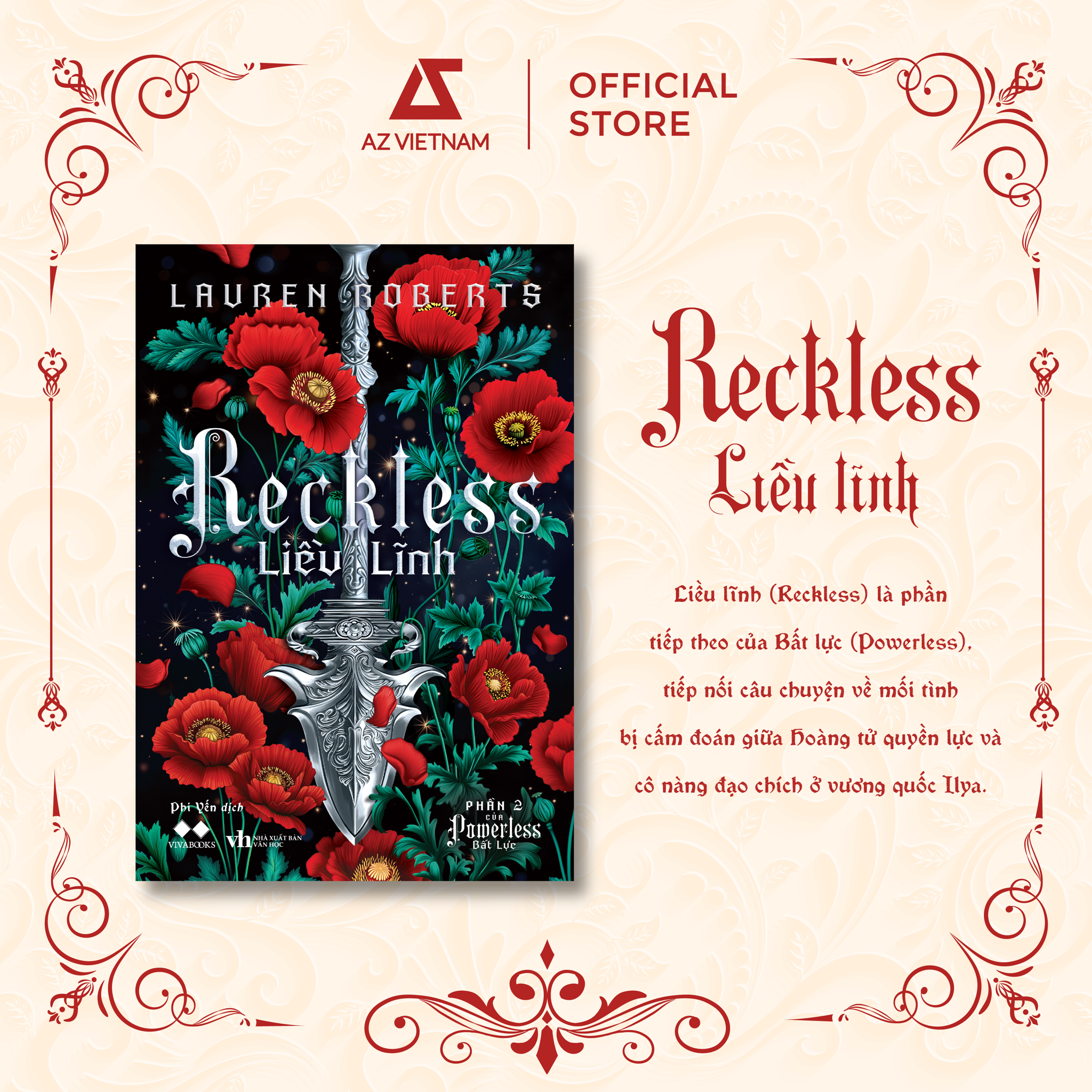 [THÔNG BÁO PHÁT HÀNH SÁCH] LIỀU LĨNH (RECKLESS) - SÁCH CHỮ - BẢN SIÊU ĐẶC BIỆT