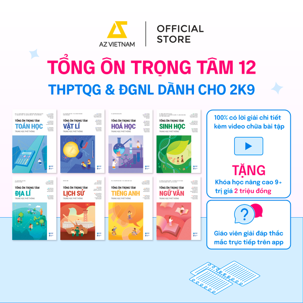 [THÔNG BÁO PHÁT HÀNH SÁCH] BỘ SÁCH TỔNG ÔN TRỌNG TÂM KIẾN THỨC TRUNG HỌC PHỔ THÔNG - SÁCH CHỮ