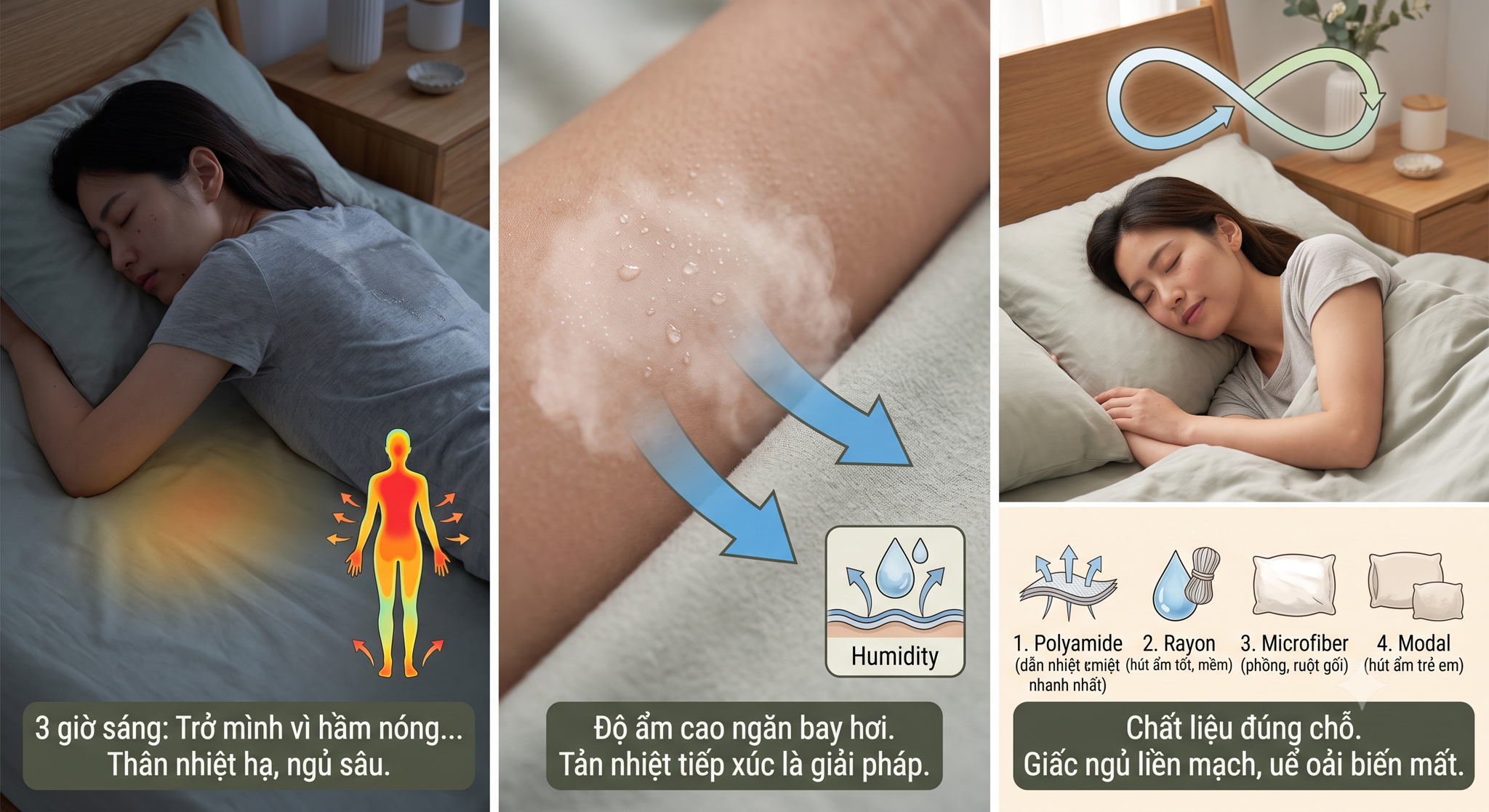 Khí hậu miền Nam hợp với chất liệu nào, và vì sao chuyện đó đổi giấc ngủ