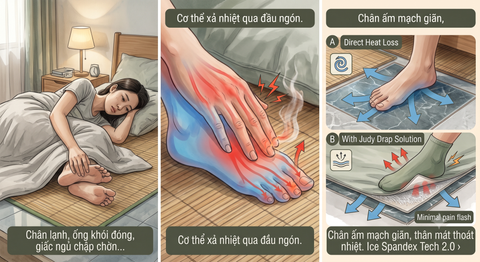 Chân Lạnh Thì Khó Ngủ: Chuyện Nghe Ngược Nhưng Đúng Chiều Sinh Lý