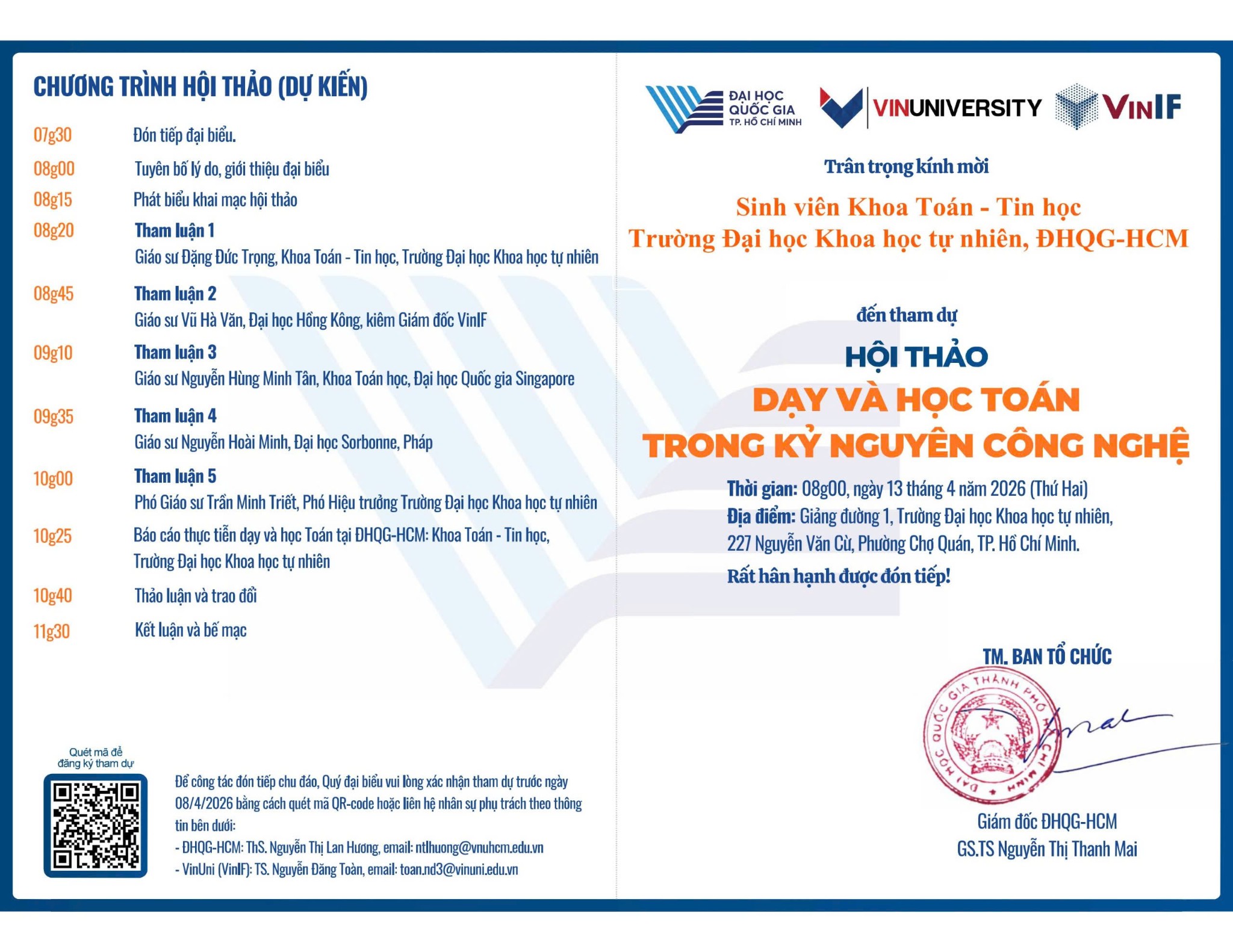 ∑ x²   Hội thảo 