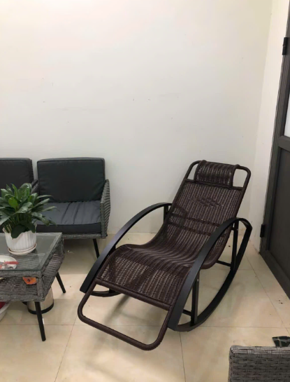 HÌNH ẢNH THỰC TẾ GHẾ BẬP BÊNH MINH PHÁT KHUNG THÉP ĐAN MÂY