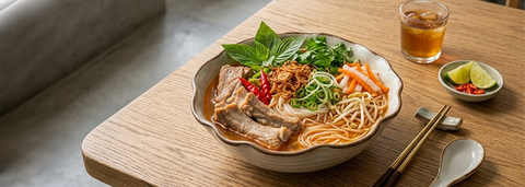Ăn gì nhanh gọn tại nhà? Gợi ý món cay nóng chuẩn vị cùng Bún Sườn Cay Thịt Thật VIFON