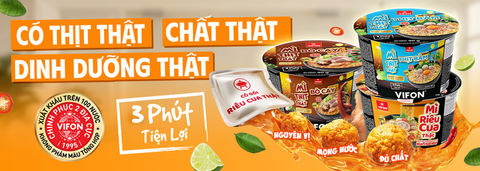 Mì Thịt Thật VIFON – Bữa ăn 3 phút tiện lợi, ngon như món nấu tại nhà