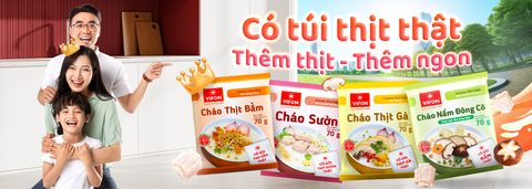 Bé lười ăn? Mẹ bỉm thử ngay 4 loại cháo thịt thật VIFON tiện lợi, dễ ăn