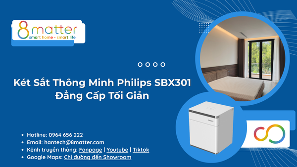 Két sắt thông minh Philips SBX301: Đẳng cấp tối giản
