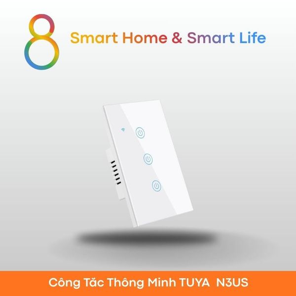 Công Tắc Thông Minh Wifi Tuya Smart Life - Nút Cảm Ứng - 8Matter - SmartHome