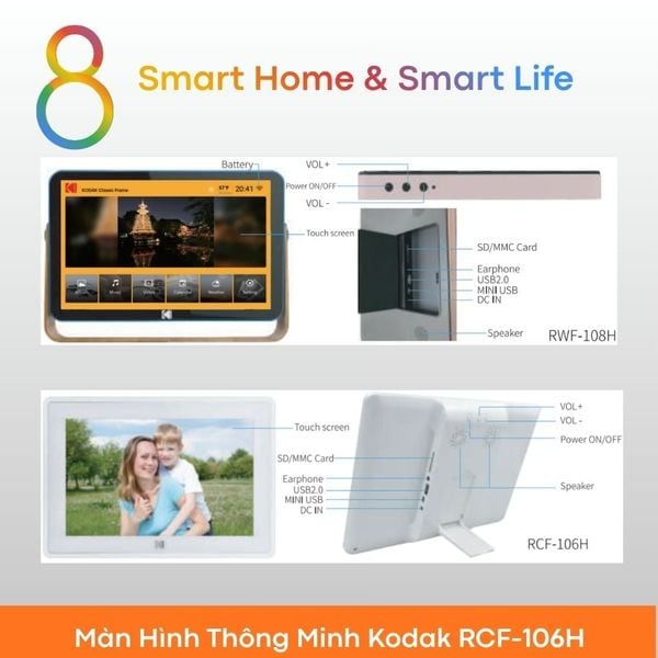 Màn Hình Thông Minh Kodak RCF-106H - 8Matter - SmartHome