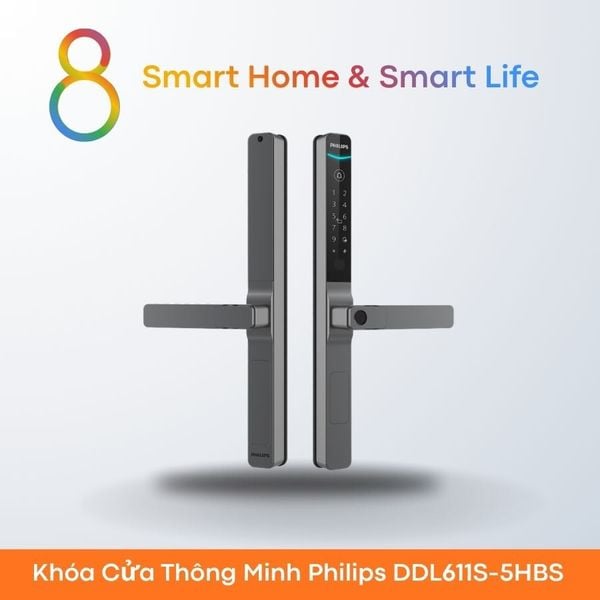 Khóa Cửa Thông Minh Philips DDL611S-5HBS