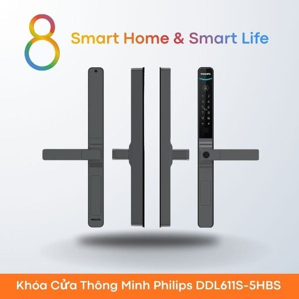 Khóa Cửa Thông Minh Philips DDL611S-5HBS