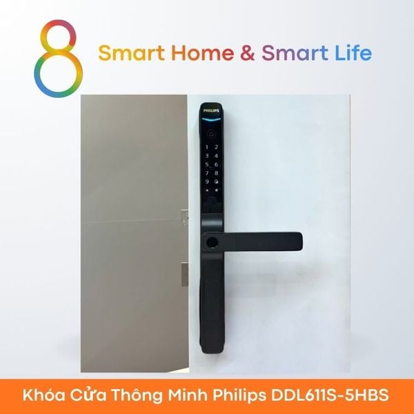 Khóa Cửa Thông Minh Philips DDL611S-5HBS