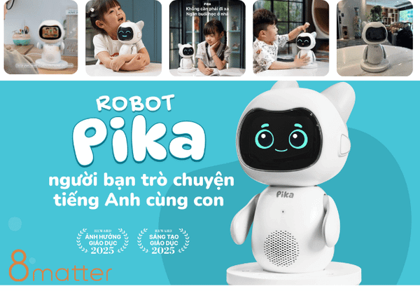 Robot Pika - Trợ Lý AI Học Tiếng Anh Cho Bé - 8matter SmartHome