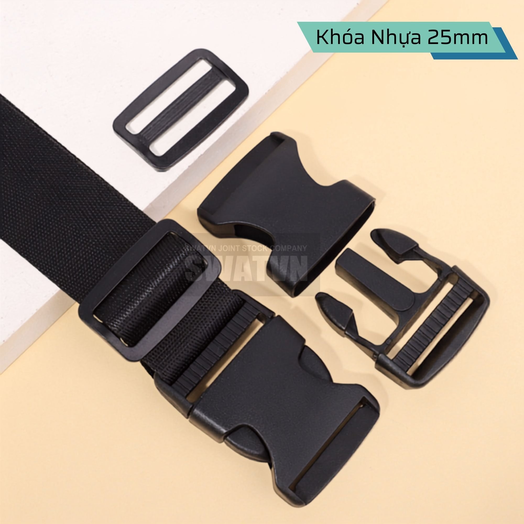 Khóa nhựa 25mm dành cho balo - giải pháp thiết kế chắc chắn và tiện lợi