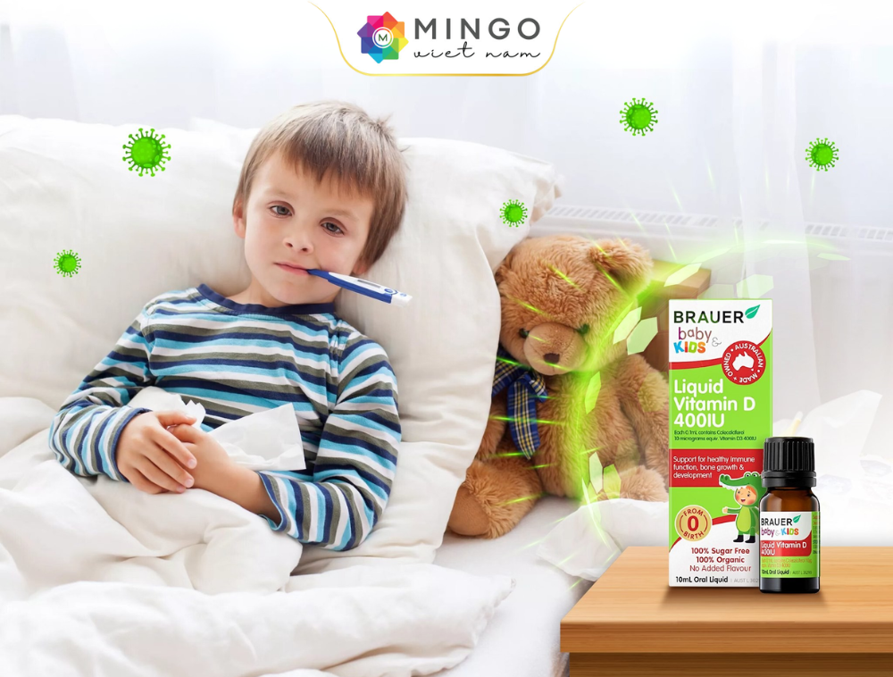 Bé chậm cao phải làm sao? Giải pháp từ Brauer Liquid Vitamin D giúp tăng hấp thu canxi, hỗ trợ phát triển chiều cao