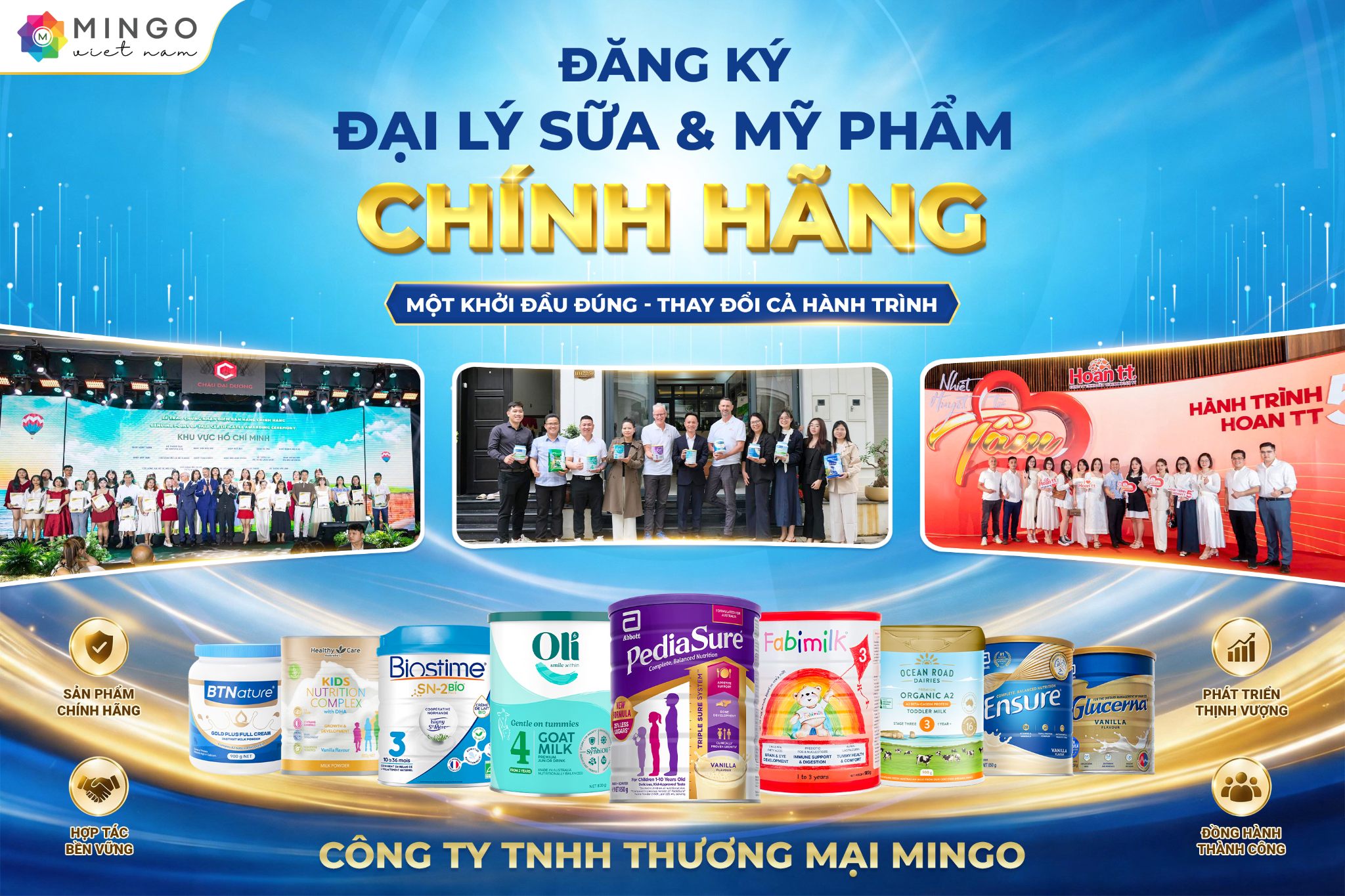 Đăng Ký Đại Lý Sữa & Mỹ Phẩm Chính Hãng Cùng Mingo Việt Nam
