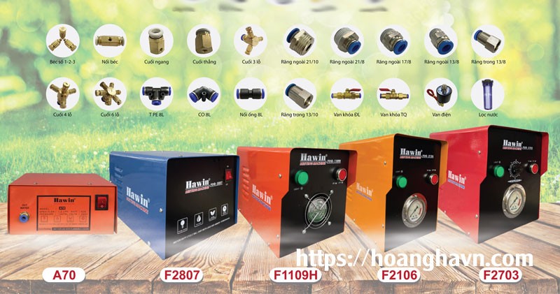 Tìm hiểu đặc điểm các sản phẩm máy phun sương quán cafe