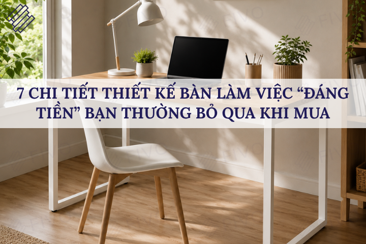 7 Chi Tiết Thiết Kế Bàn Làm Việc “Đáng Tiền” Bạn Thường Bỏ Qua Khi Mua
