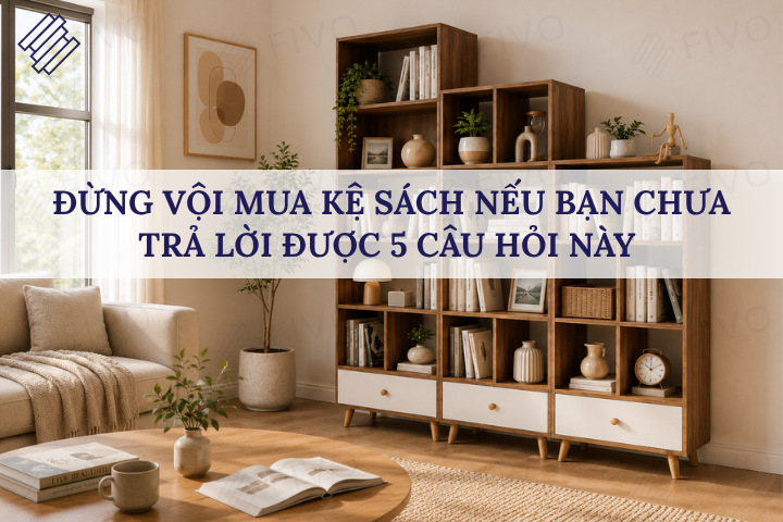 Đừng Vội Mua Kệ Sách Nếu Bạn Chưa Trả Lời Được 5 Câu Hỏi Này