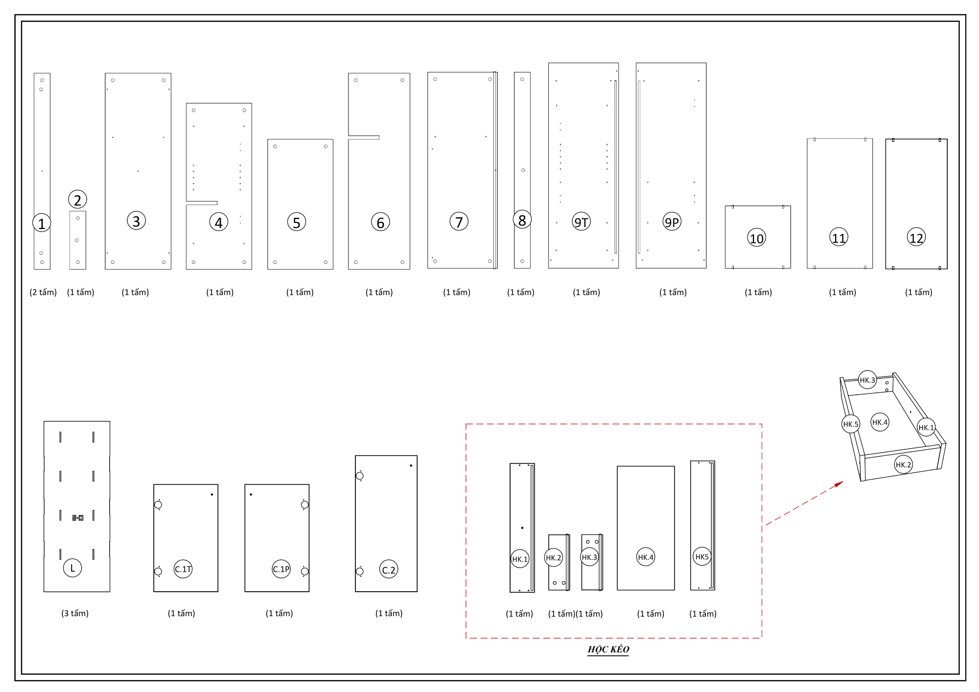 Hướng dẫn lắp ráp Tủ Giày Dép FS52, 7 Ngăn FIVO