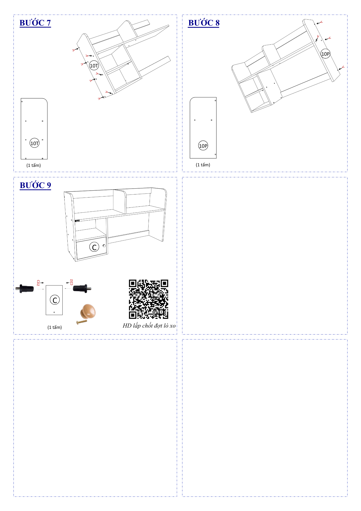 Hướng dẫn lắp ráp của Kệ Sách Để Bàn FB21, Ngang 80cm, 2 Cửa FIVO