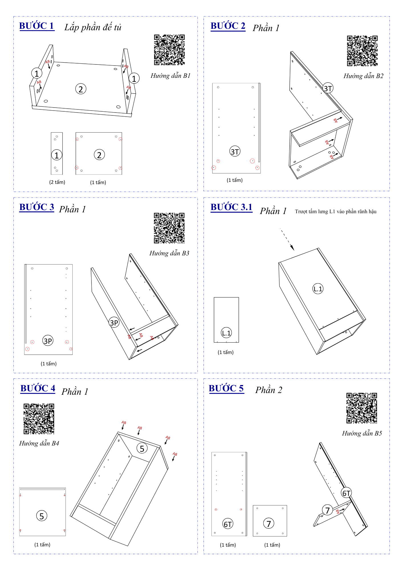 Hướng Dẫn Lắp Đặt Tủ Quần Áo FC05, Tủ 2 Cửa FIVO