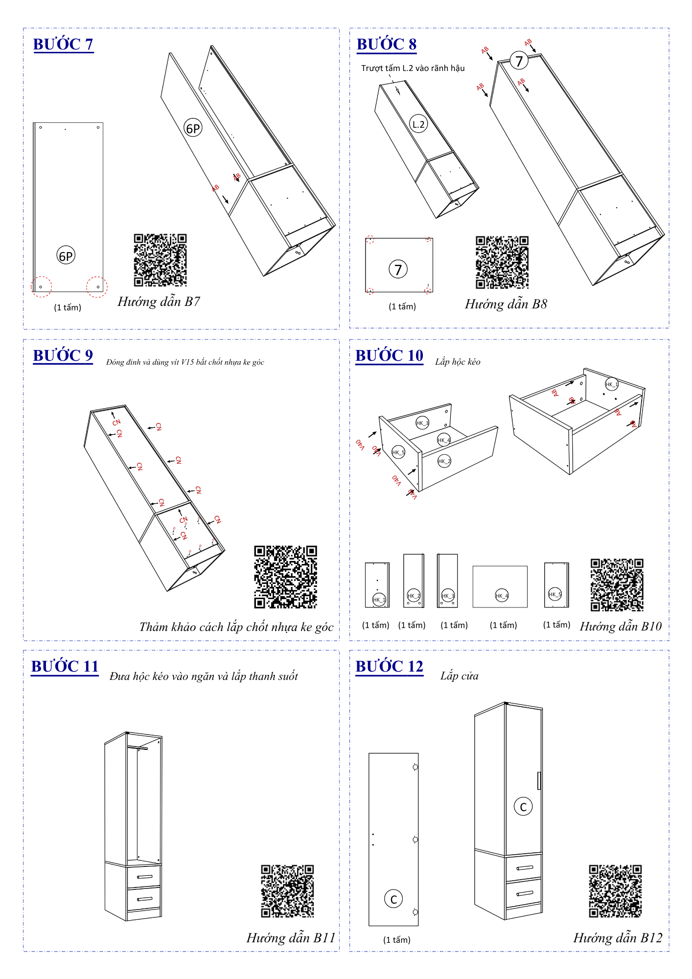Hướng Dẫn Lắp Đặt Tủ Quần Áo FC05, Tủ Đồ Treo FIVO