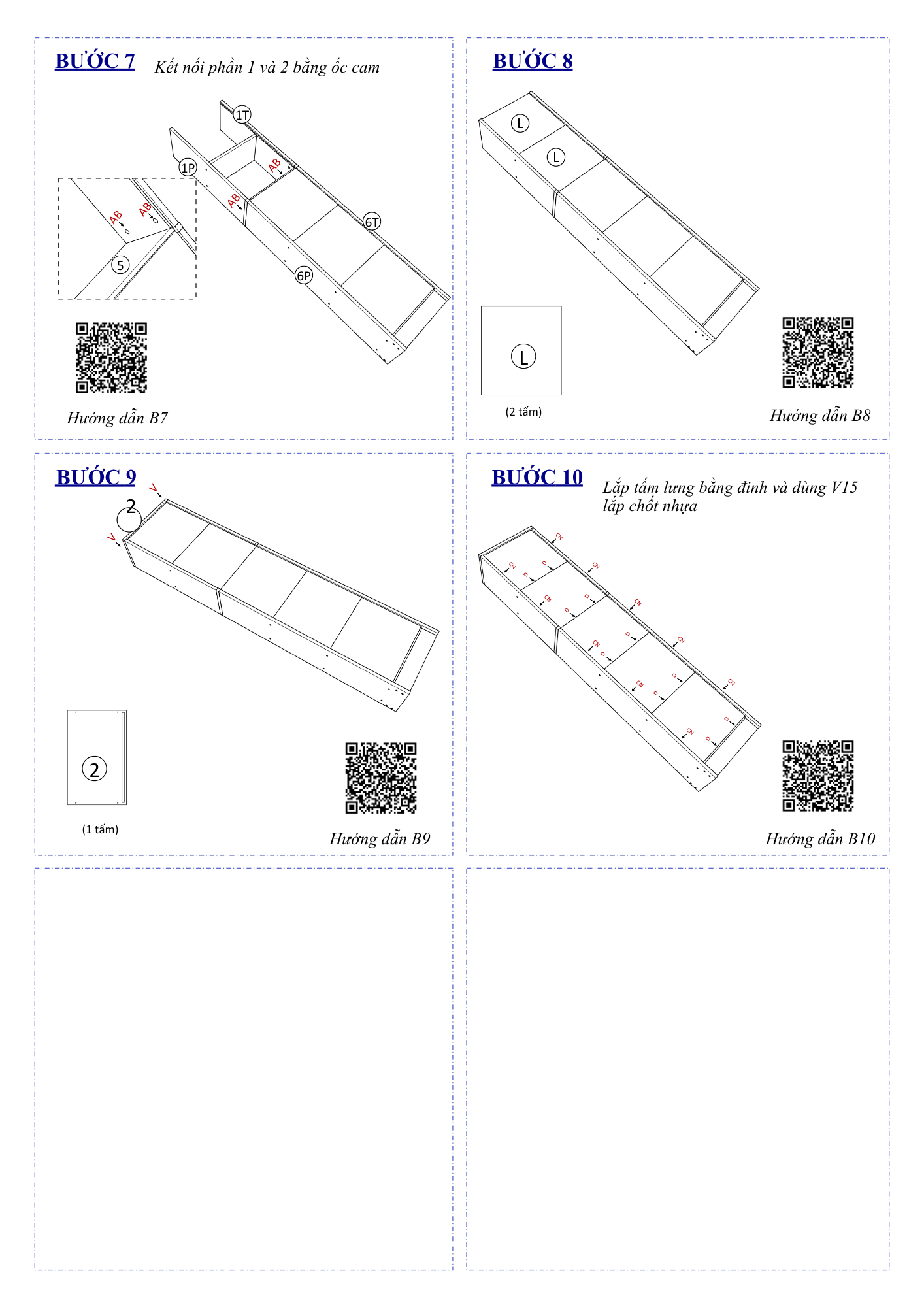 Hướng Dẫn Lắp Ráp Kệ Sách FB73 FIVO 40cm