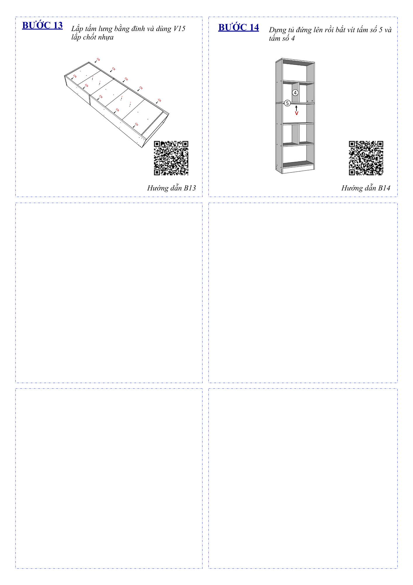Hướng Dẫn Lắp Ráp Kệ Sách FB73 FIVO 60cm