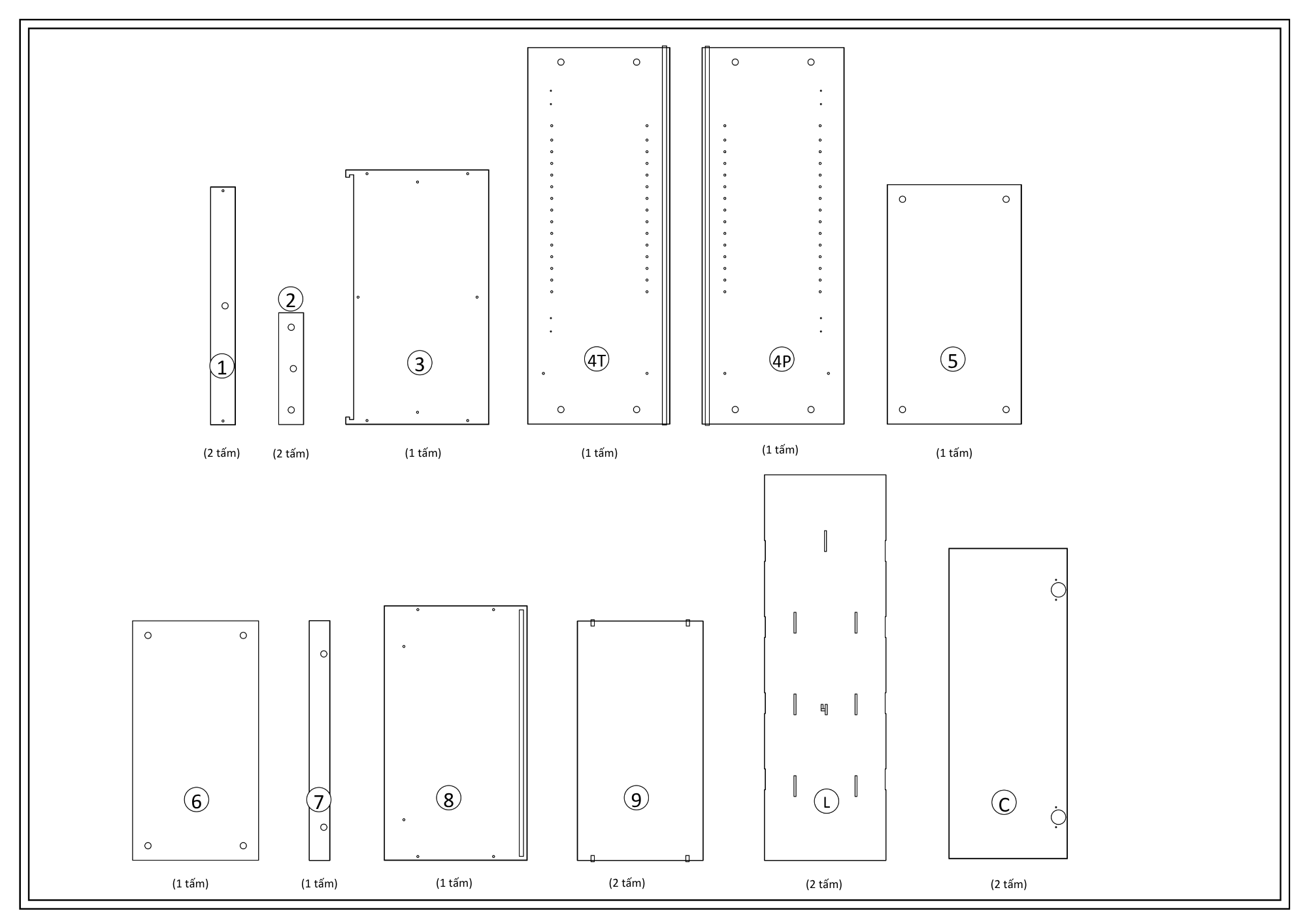 Hướng Dẫn Lắp Ráp Tủ Giày FS54 FIVO Ngang 60 cm, Cao 100cm